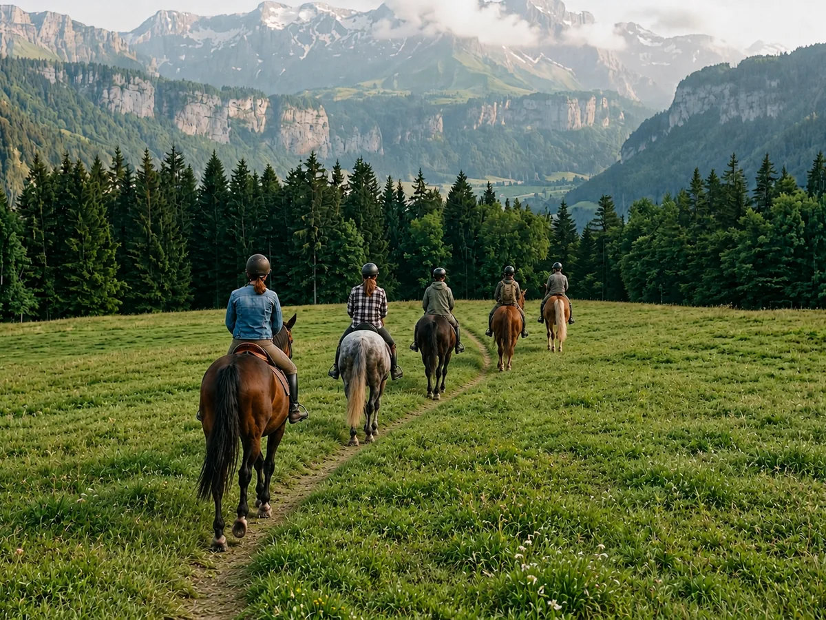 Balade à cheval en Haute-Savoie, autour de Bassy