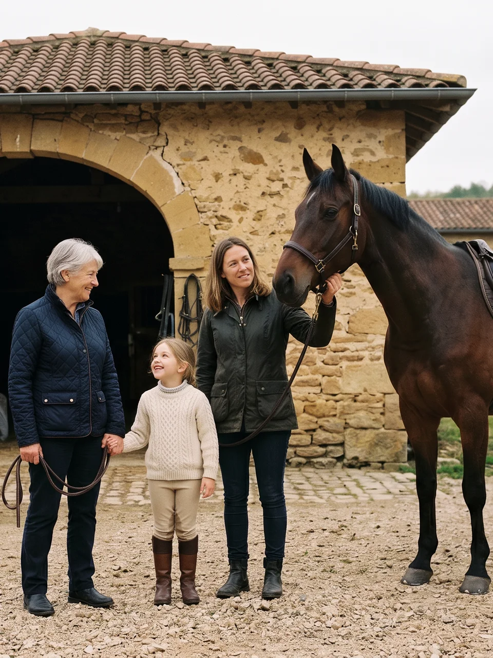L'équipe, Les Écuries de Lougri, centre équestre à Bassy